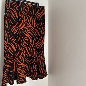 Orange and Black Messini Skirt